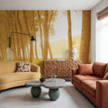 Golden Forest Trail Mural Wallpaper - room preview 02