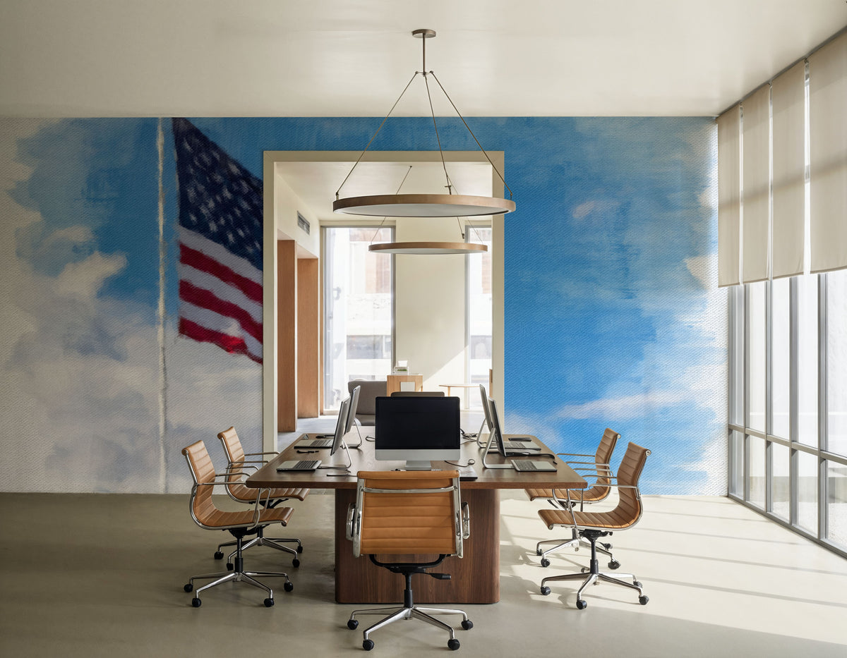 Stars and Stripes Mural Wallpaper - room preview 02