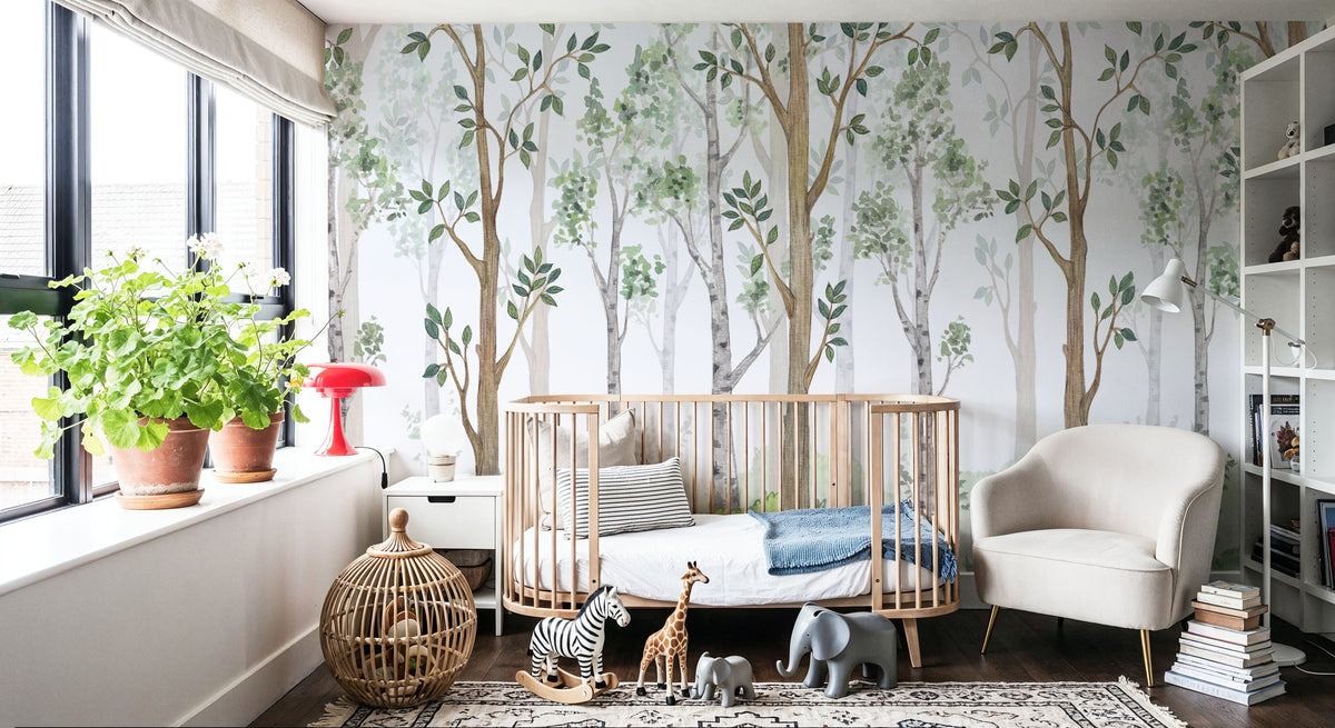 Forest Scenery Mural Wallpaper - room preview 02