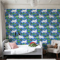 Blue Dove Orchard Mural Wallpaper - room preview 02