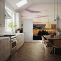 Illuminated Dome Sunset Mural Wallpaper - room preview 02