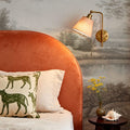 Riverbank Oak Landscape, Vintage Mural Wallpaper - room preview 02