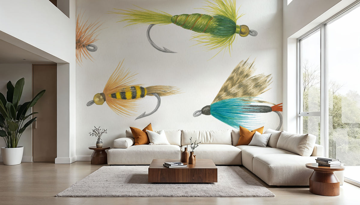 Gone Fishin XII Mural Wallpaper - room preview 02