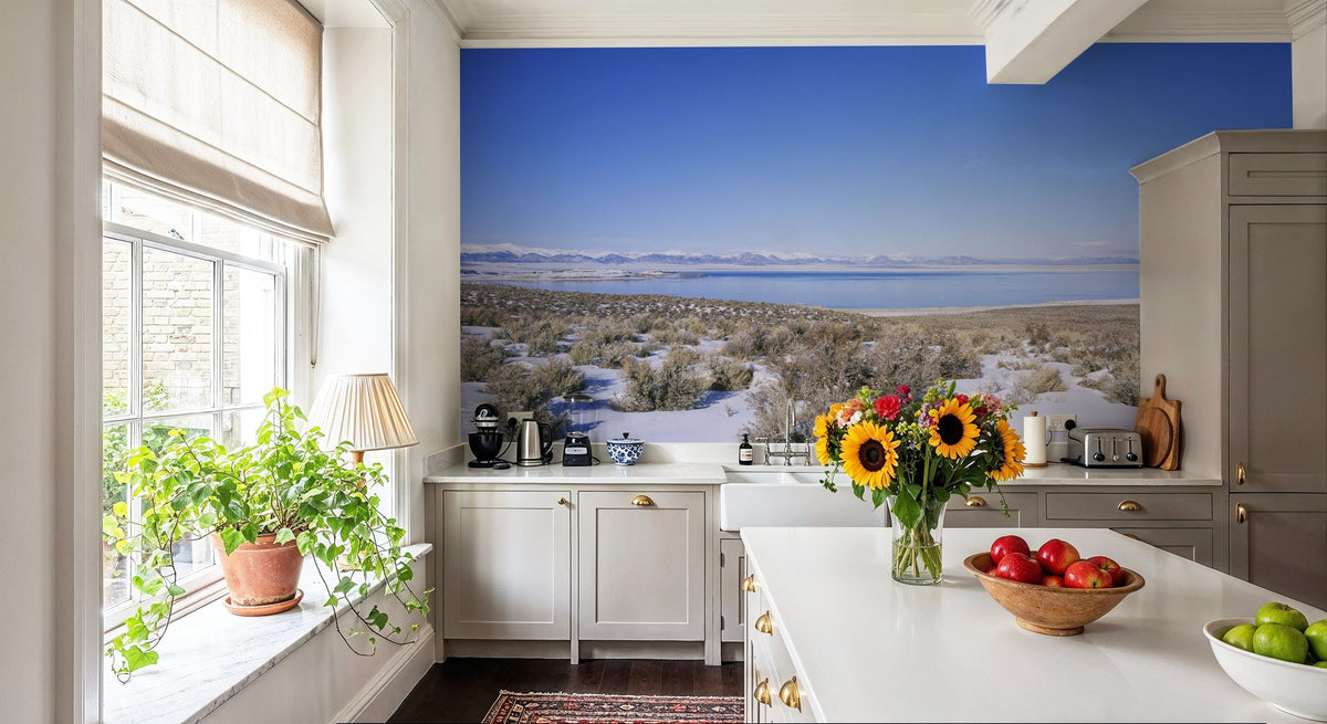 Mountain Lake Majesty Mural Wallpaper - room preview 02