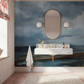 Evening Beach Mural Wallpaper - Neutral Tone - room preview 02