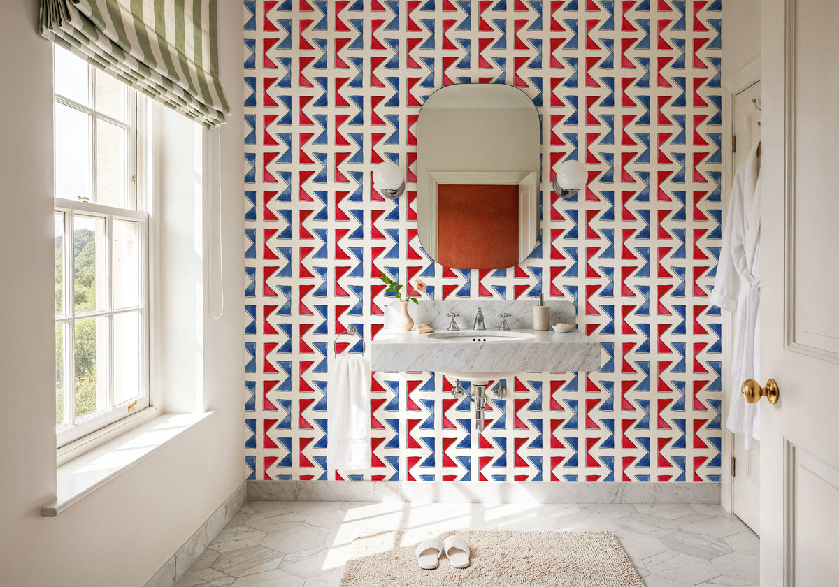 Seafood Shanty White II Mural Wallpaper - room preview 02
