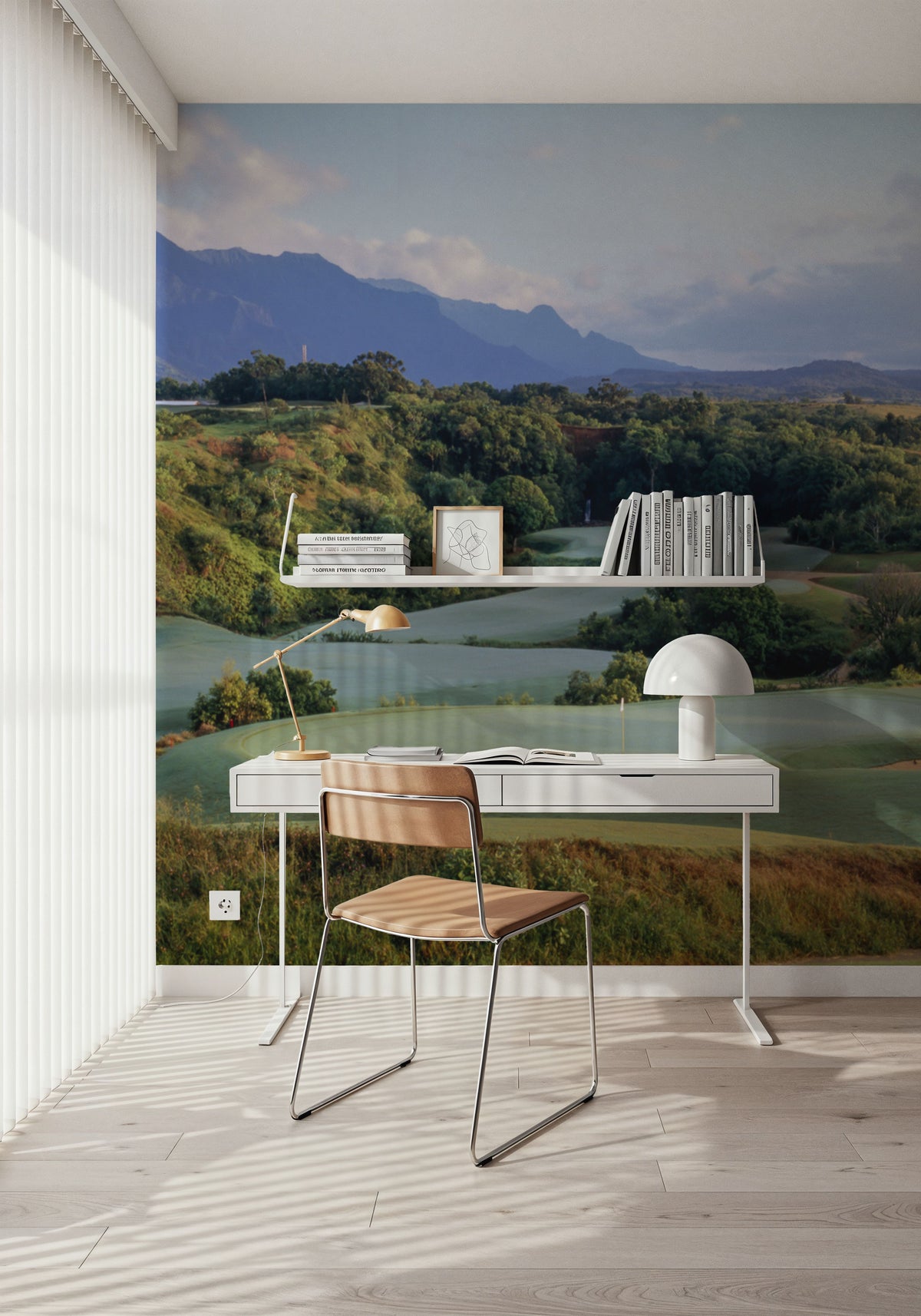 Kauai Island Golf Mural Wallpaper - room preview 02