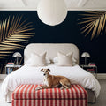 Botanical Gold Mural Wallpaper - room preview 02