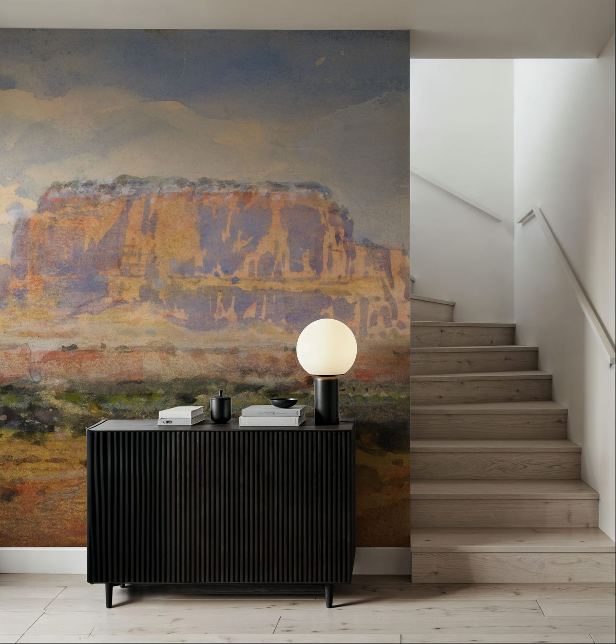 The Enchanted Mesa Mural Wallpaper - room preview 02