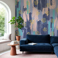 Shape and Splash Mural Wallpaper - room preview 02