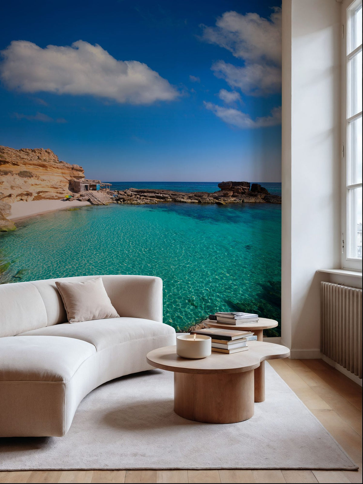 Formentera Bay Mural Wallpaper - room preview 02