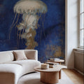 Treasures From the Sea Indigo II Mural Wallpaper - room preview 02