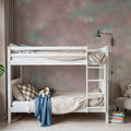 Painted Dreamy Clouds, Pink Mural Wallpaper - room preview 02