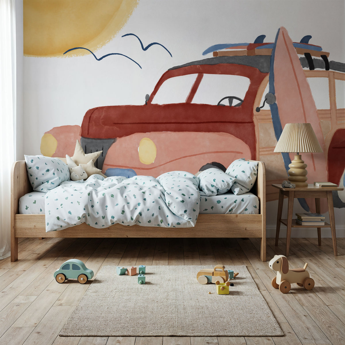 Surf Bus No.3 Mural Wallpaper - room preview 02