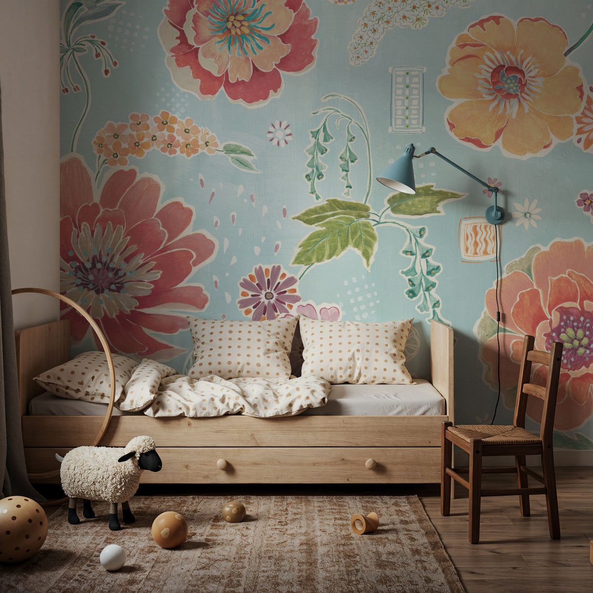Simple Blossom Mural Wallpaper - room preview 02