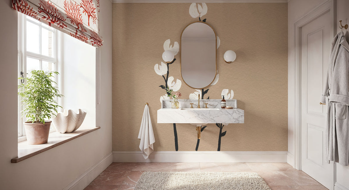 Petite Floral I Mural Wallpaper - room preview 02