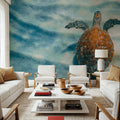 Sandbar Sea Turtle I Mural Wallpaper - room preview 02