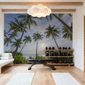 Palm Horizon Mural Wallpaper - room preview 02