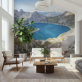 Lake in the Alps Mural Wallpaper - room preview 02