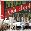 Holiday Talk Color I Mural Wallpaper - room preview 02