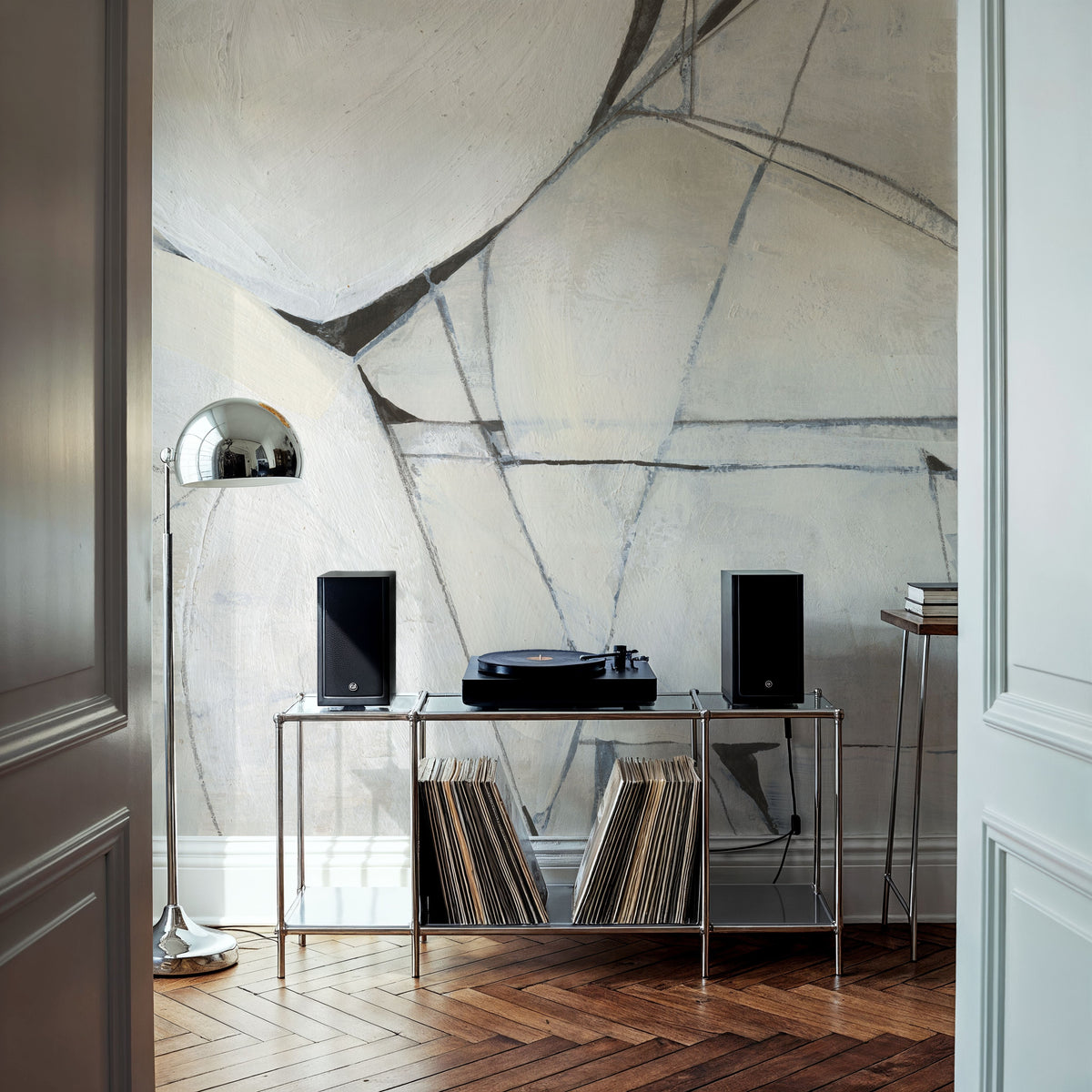 Whisper Abstract Mural Wallpaper - room preview 02