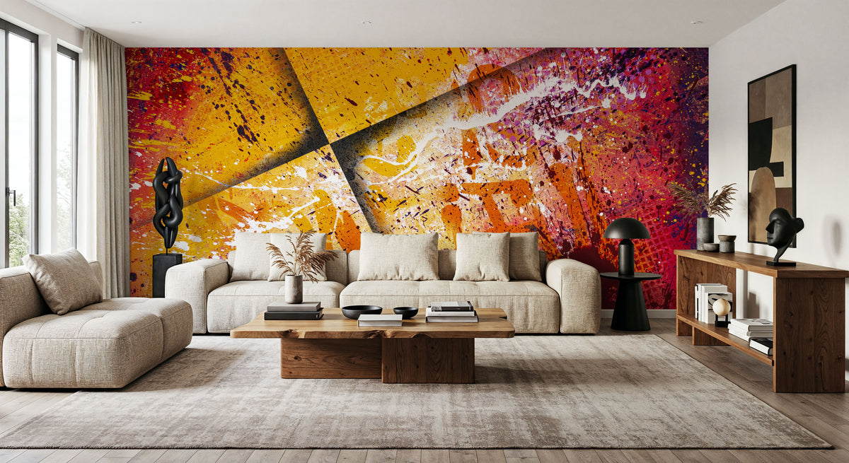 Tutti Frutti Abstract Mural Wallpaper - room preview 02