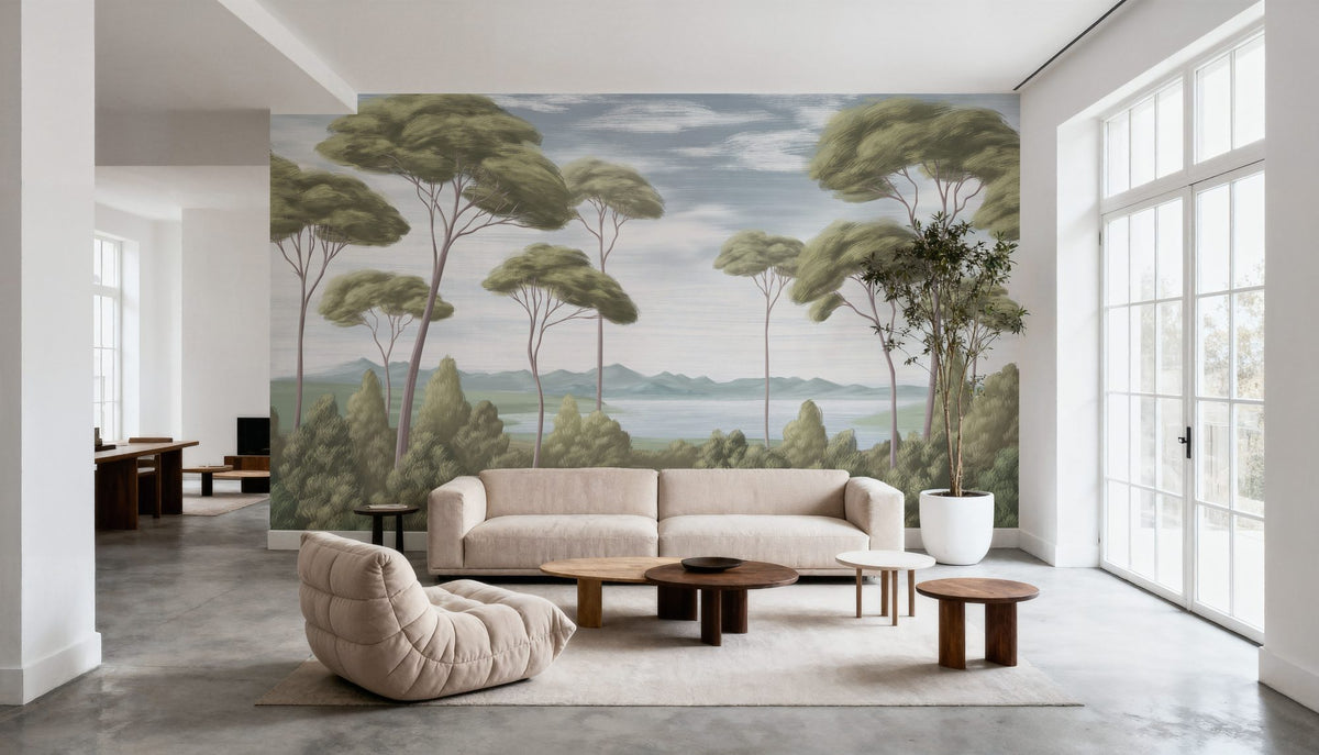 Verdant Horizon, New Day Mural Wallpaper - room preview 02