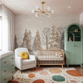 Snowy View Mural Wallpaper - room preview 02