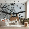 Cherry Blossom Branch Mural Wallpaper - room preview 02