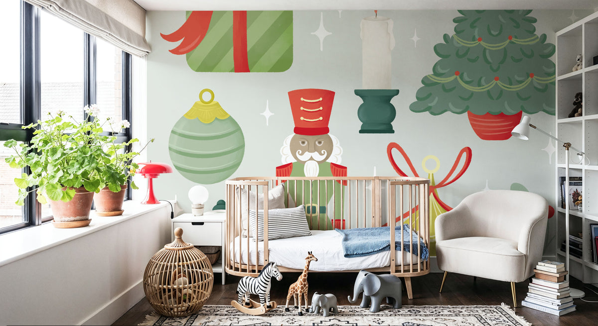 Home For the Holidays V Mural Wallpaper - room preview 02