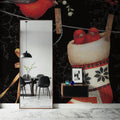 Holiday Wings V Dark Mural Wallpaper - room preview 02