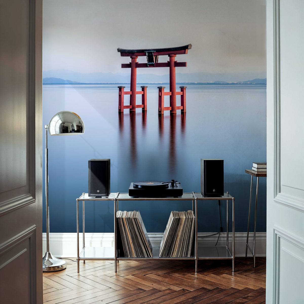 Lake Biwa Calm Mural Wallpaper - room preview 02