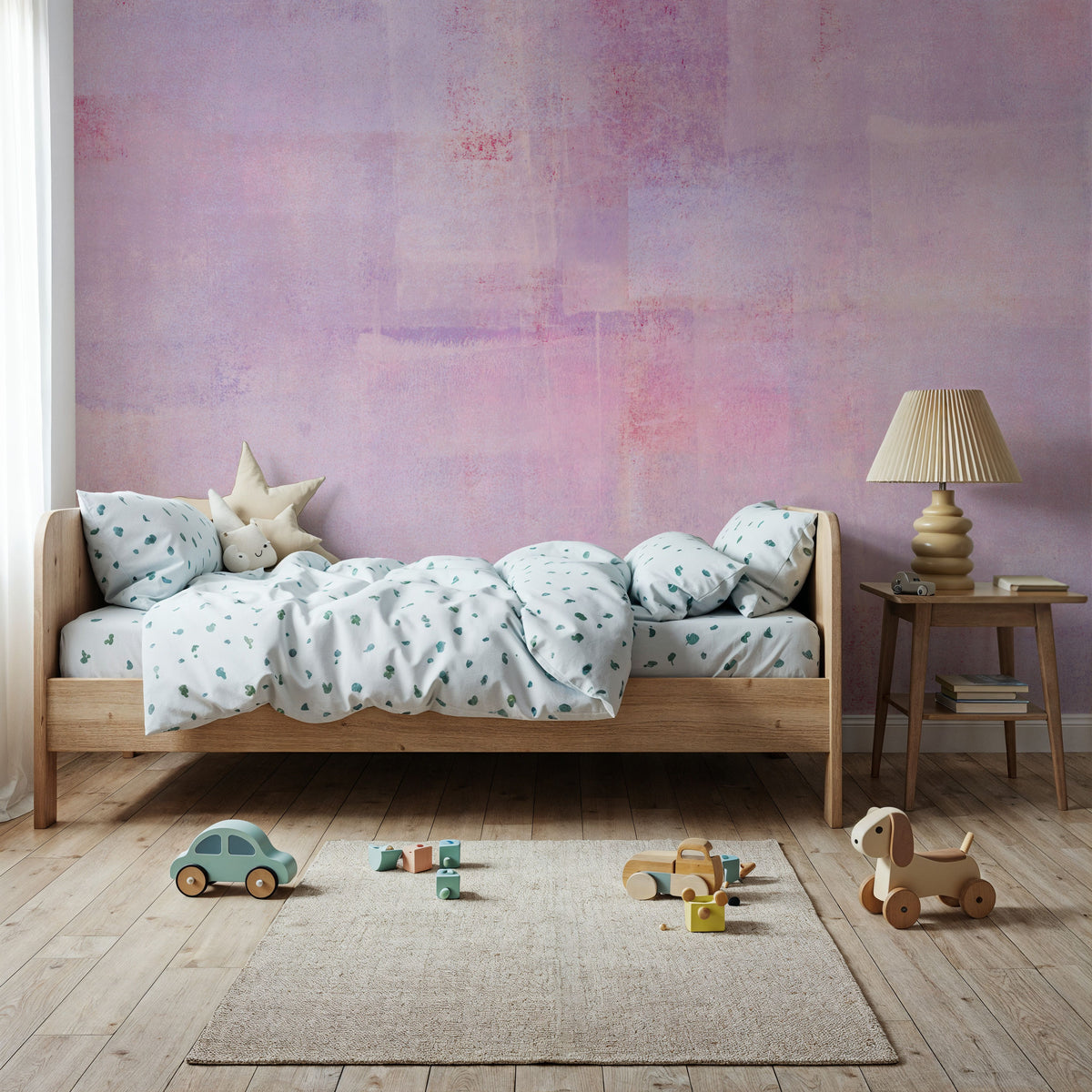 Texture Fields Pink Mural Wallpaper - room preview 02