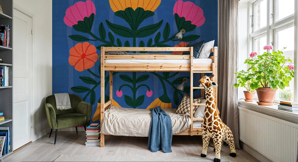 Modern Botanical III Mural Wallpaper - room preview 02