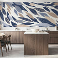 Leafy Lines Mural Wallpaper - room preview 02