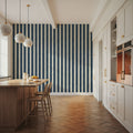 Sino Vertical Lines, Denim Mural Wallpaper - room preview 02