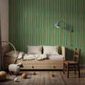 Floral on the Line Mural Wallpaper - room preview 02