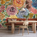 Floral Spray Mural Wallpaper - room preview 02