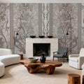 Plant Fantasy Ornament, Beige Mural Wallpaper - room preview 02