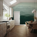 Green Mountains Mural Wallpaper - room preview 02