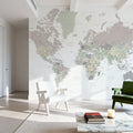 World Map Cities - Anouk Mural Wallpaper - room preview 02