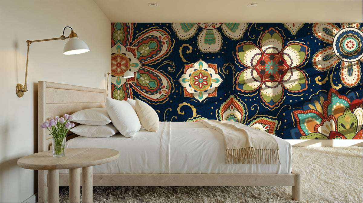 La Vida Flowers Mural Wallpaper - room preview 02