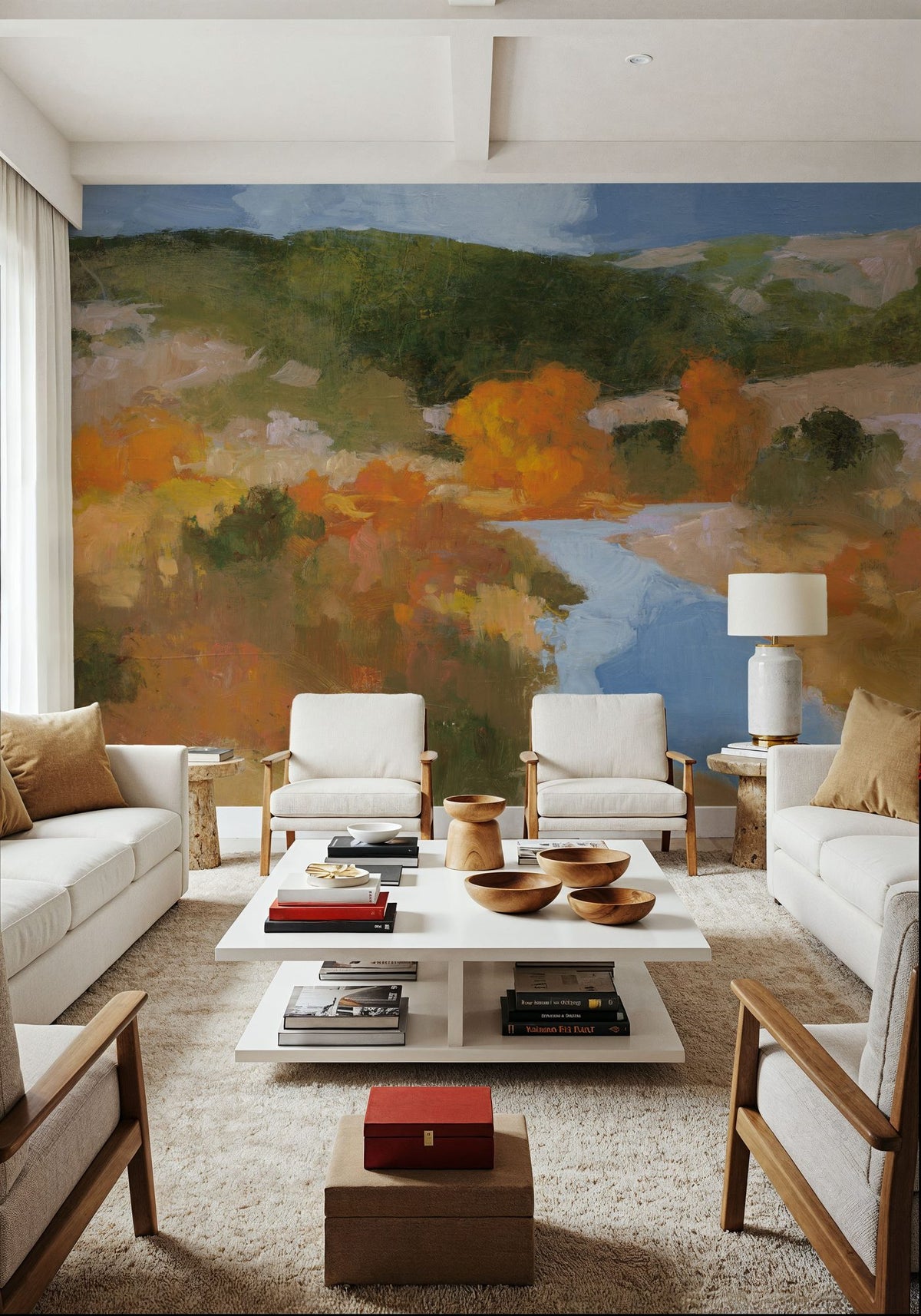 Western Fall Mural Wallpaper - room preview 02