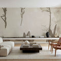 Wildflower Journal IX Sepia Mural Wallpaper - room preview 02