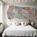 US State Map - Leire Mural Wallpaper - room preview 02