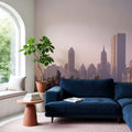 Sunset Skyline Mural Wallpaper - room preview 02