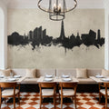 Reykjavík Skyline Concrete Mural Wallpaper - room preview 02