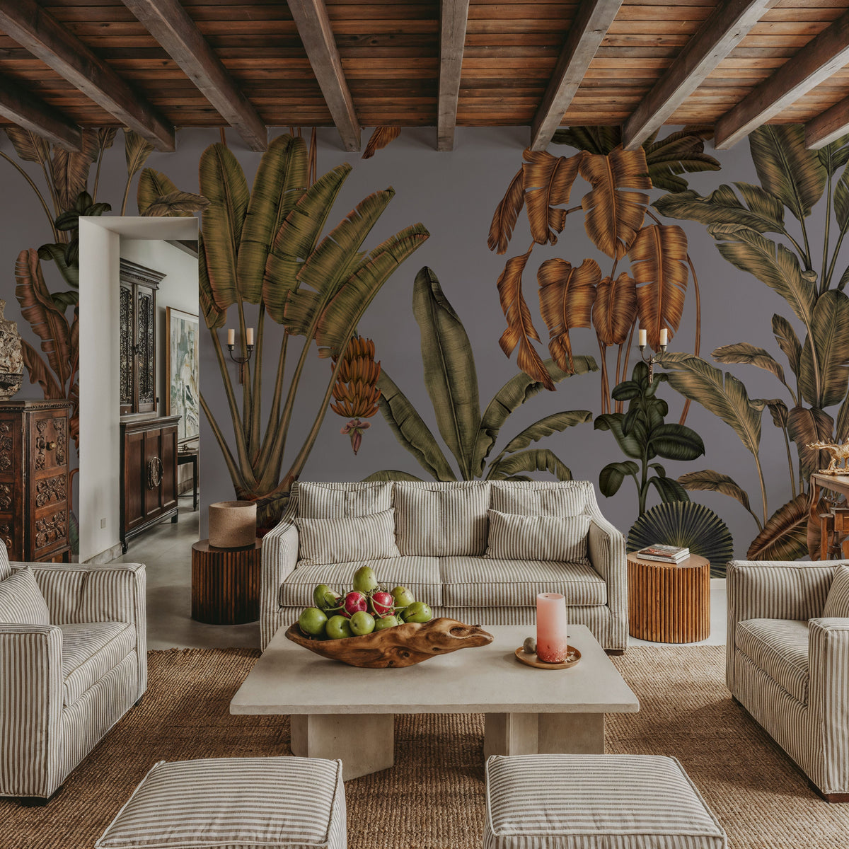 Banana Grove, Stone Mural Wallpaper - room preview 02