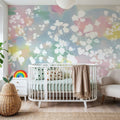 Enigma Leaves Mural Wallpaper - room preview 02