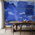 Denim Cloud Dense Mural Wallpaper - room preview 02
